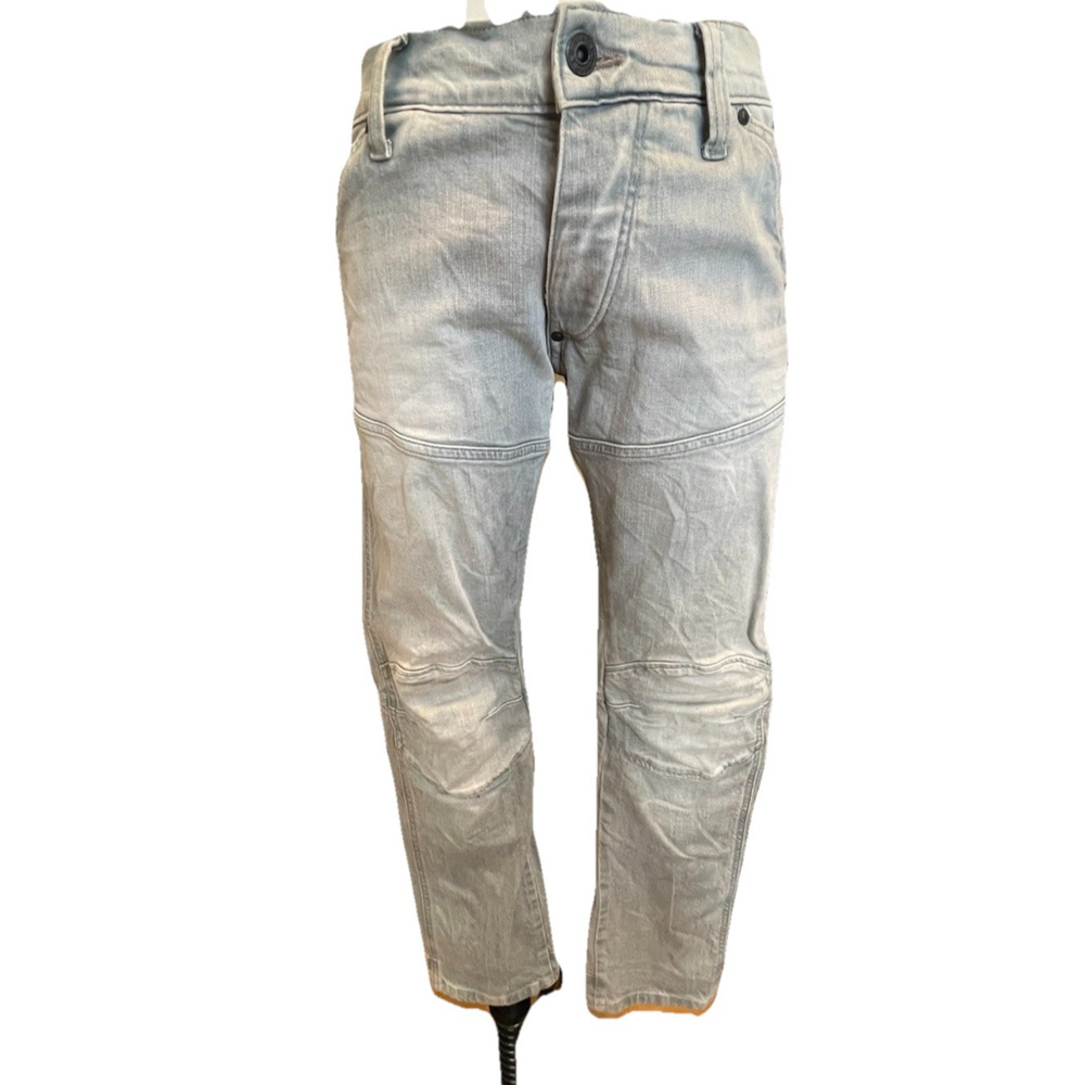 G-Star RAW Elwood 3D Biker Moto Jeans – Gray – Size 30x29